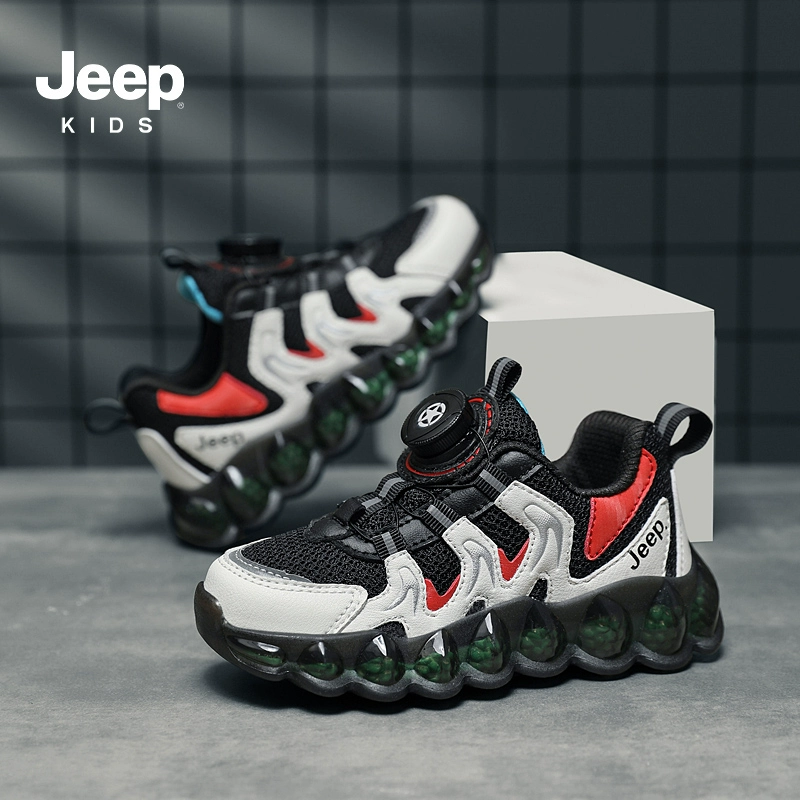 Jeep Kids 吉普 儿童旋钮扣网眼透气运动鞋 多色 99元包邮起 值值值-买手聚集的地方
