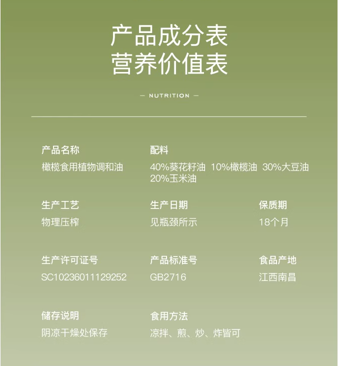 1709697619354516.png 巧媳妇 10%西班牙橄榄油食用调和油 4L 59.9元包邮 值值值-买手聚集的地方