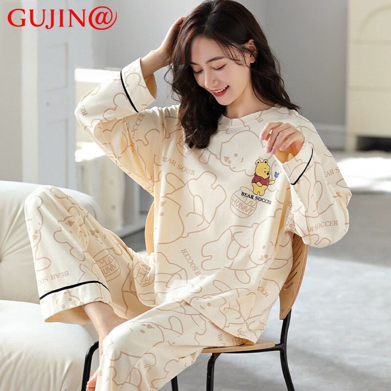 中华老字号,GUJIN 古今 女士春秋款长袖甜美可外穿ins风家居服套装 多款可选 49元包邮(需领券) 值值值-买手聚集的地方