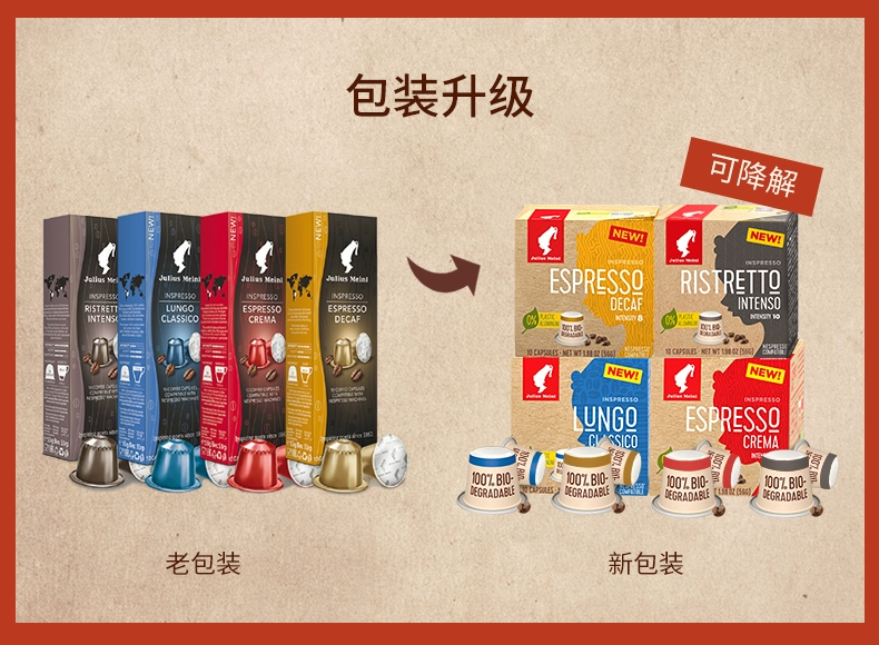 奥地利百年国宝咖啡品牌，Julius Meinl 小红帽 意式风味胶囊咖啡 20粒*2件 104.76元包邮（2.6元/粒） 值值值-买手聚集的地方