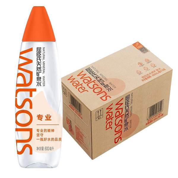 watsons 屈臣氏 高锶低钠天然矿泉水 420ml*15瓶整箱 新低33.6元包邮（2.24元/瓶） 值值值-买手聚集的地方