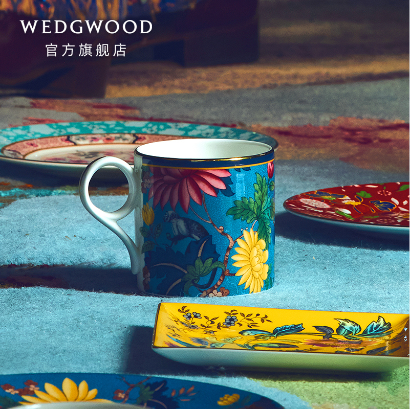 WEDGWOOD 玮致活 Wonderlust漫游美境系列 骨瓷马克杯礼盒250ml 4款 新低217.28元包税包邮 值值值-买手聚集的地方