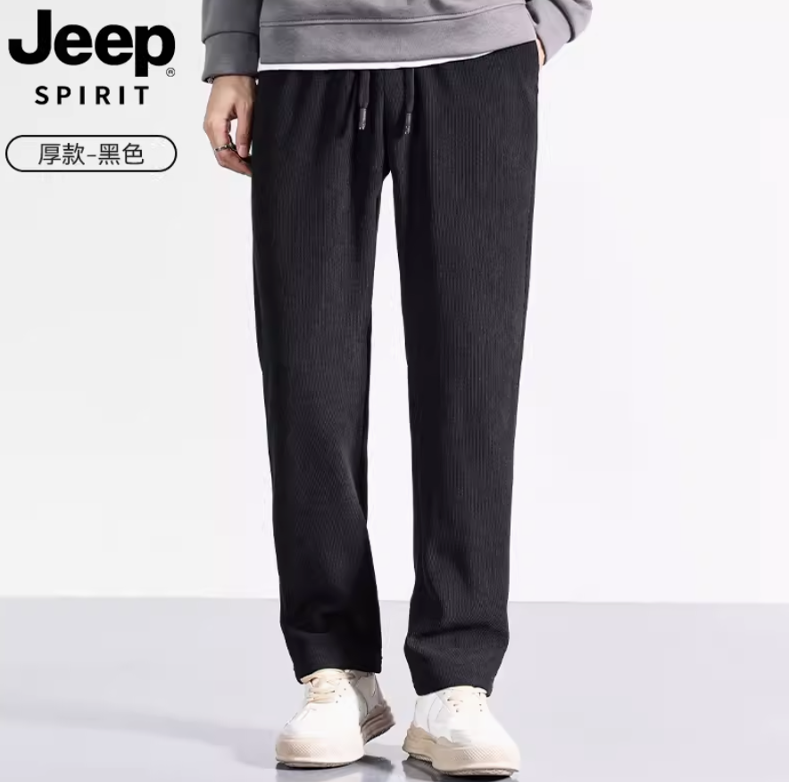 Jeep Spirit 吉普 男士加厚灯芯绒直筒休闲裤 多色 79元包邮 值值值-买手聚集的地方