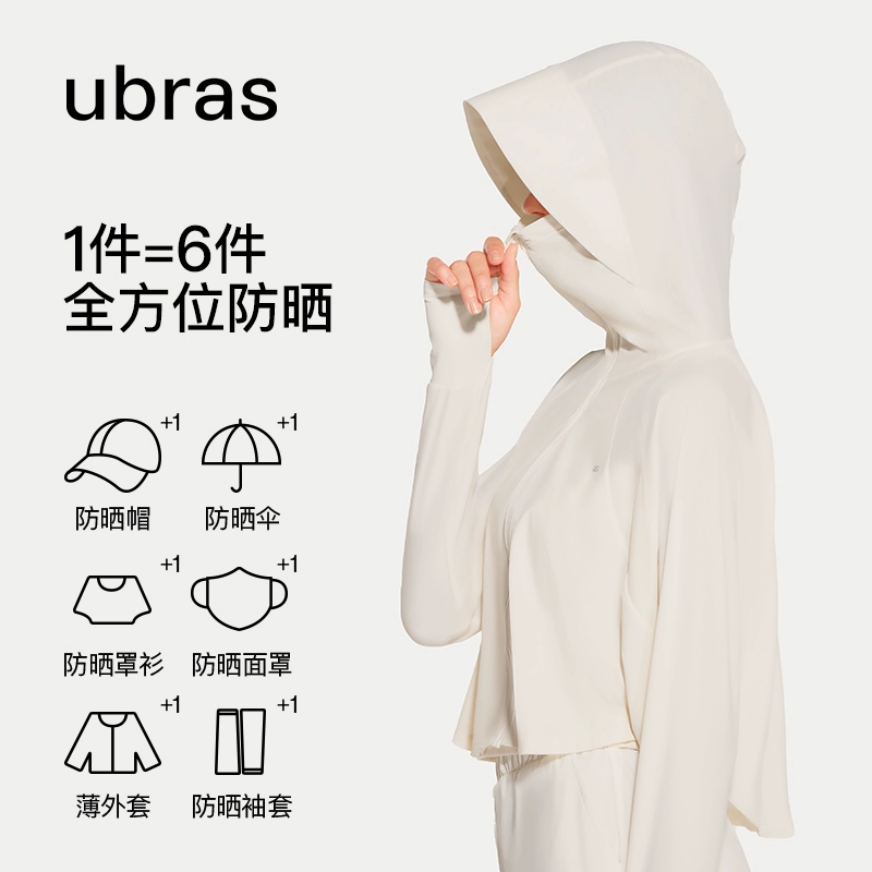 Ubras 女款羽柔凉感连帽防晒衣 USK331011 68.99元包邮 值值值-买手聚集的地方