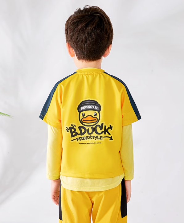 B.Duck 小黄鸭 春秋款假两件卡通卫衣 39元包邮 值值值-买手聚集的地方