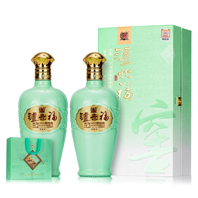泸州股份出品，泸州福 紫陶装 52度纯粮浓香型白酒500mL*2瓶装 158元包邮（Plus会员低至101.51元） 值值值-买手聚集的地方