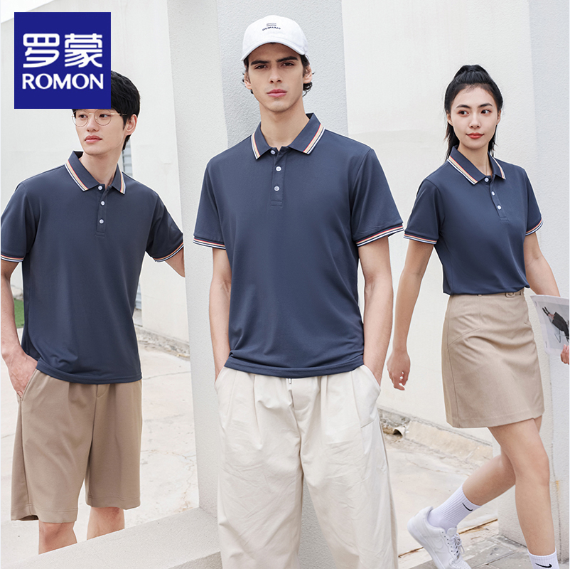 Romon 罗蒙 情侣款莱赛尔冰丝透气短袖Polo衫*3件 多色 99.9元包邮（33.3元/件） 值值值-买手聚集的地方