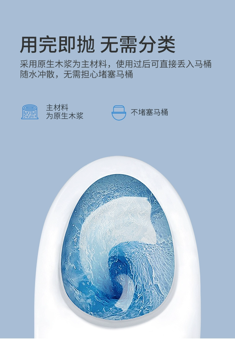 unifree 可降解湿厕纸 56片*3提（24包） 19.9元包邮 值值值-买手聚集的地方