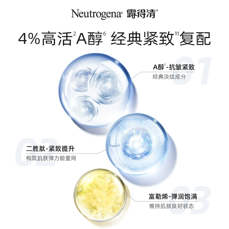 Neutrogena 露得清 维A醇焕颜肌活精华 30ml 赠小银瓶晚霜10ml*3 129.9元包邮 值值值-买手聚集的地方