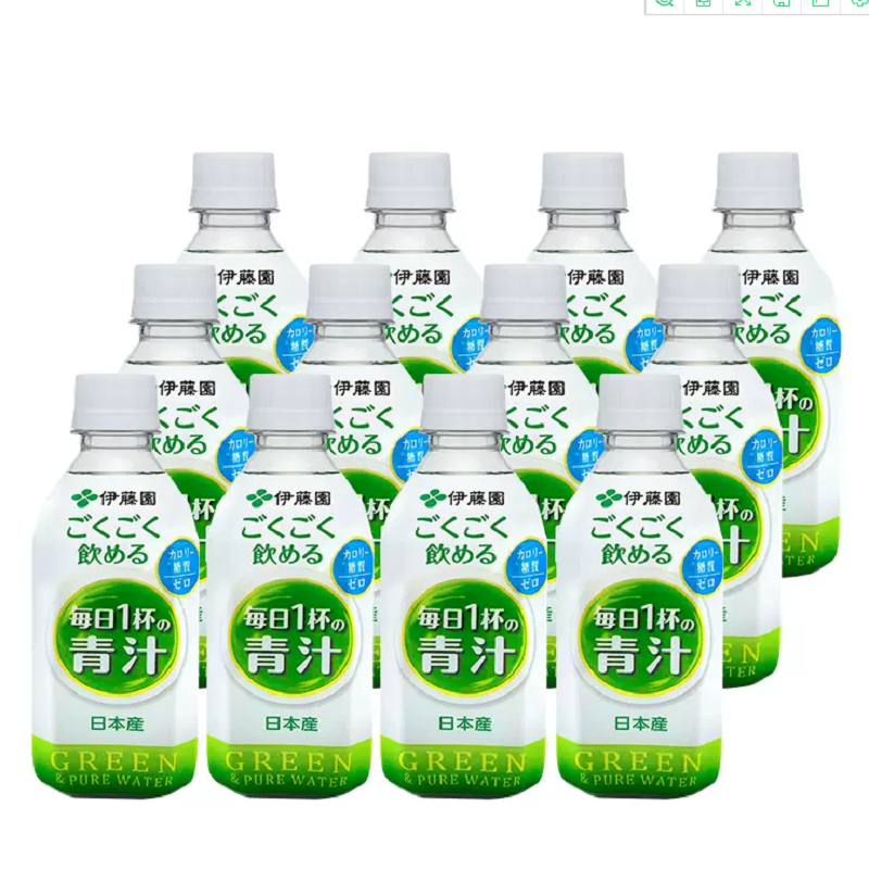 临期低价，日本进口 ITO EN 伊藤园 0糖青汁大麦苗抹茶味膳食纤维饮料350g*12瓶（赠同款1瓶） 新低59.02元包邮包税 值值值-买手聚集的地方