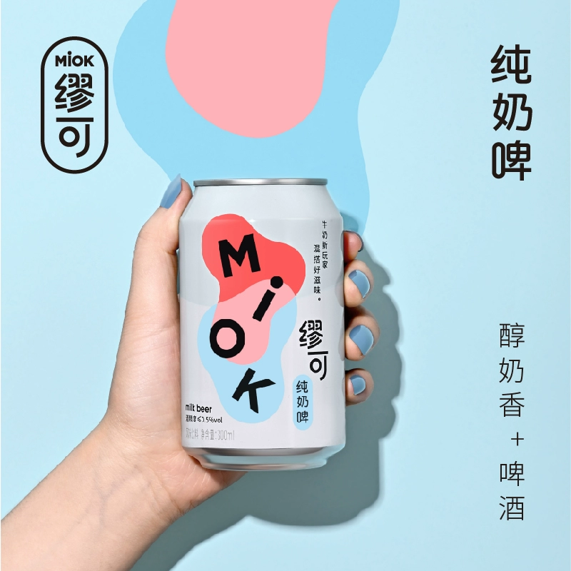 MIOK 缪可 奶啤乳酸菌饮品 整箱 300ml*12瓶 39.9元包邮 值值值-买手聚集的地方