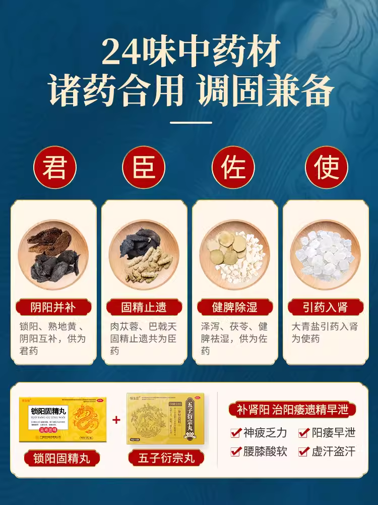 恒玉佳 锁阳固精补肾丸6丸/盒 7.08元包邮 值值值-买手聚集的地方