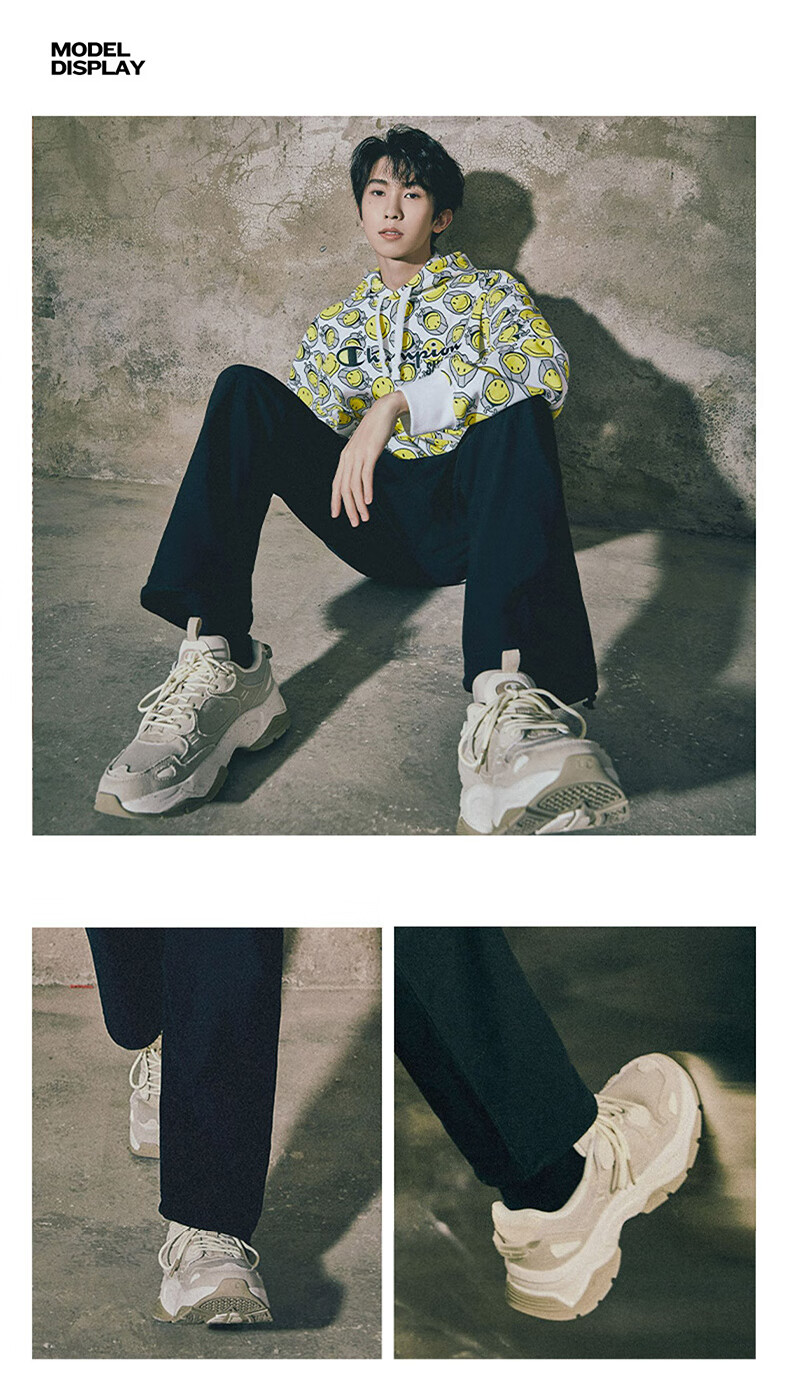 Champion 冠军 Heritage Suede 2024春新款男女同款奶泡鞋老爹鞋U3AFCCU04 267.33元包邮 值值值-买手聚集的地方