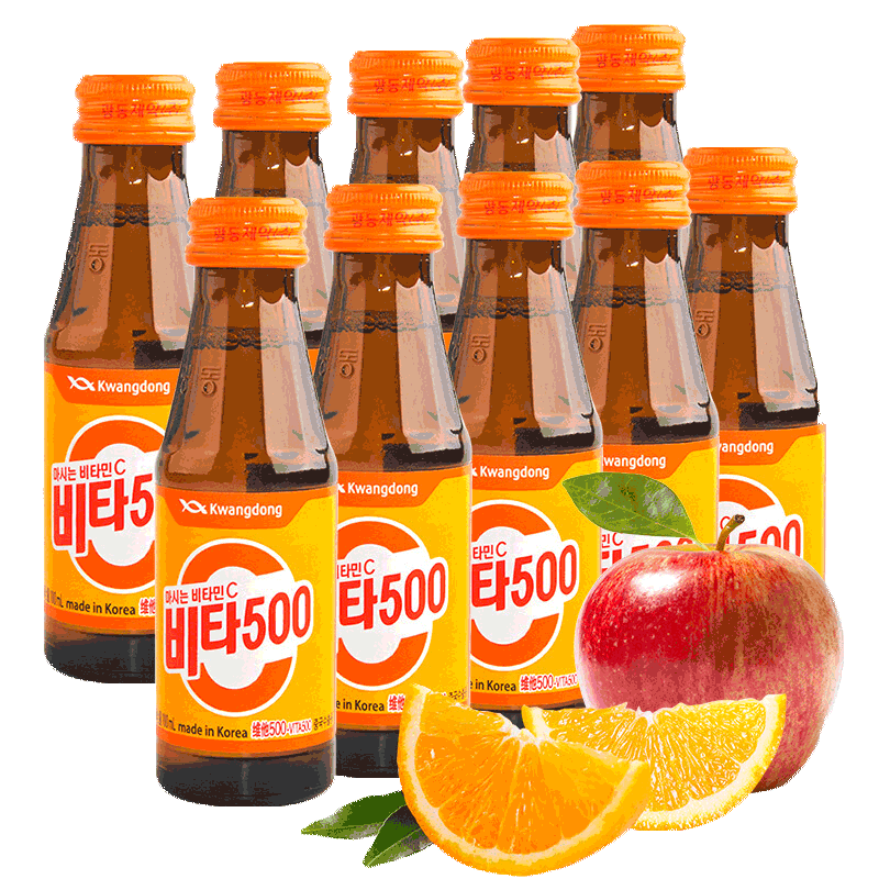 临期特价！韩国原装进口 Kwangdong 维他500苹果味饮料100mL*10瓶 27.9元包邮 值值值-买手聚集的地方