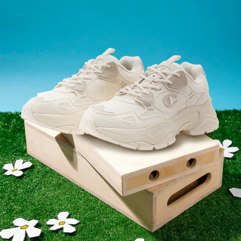 Champion 冠军 Heritage Suede 2024春新款男女同款奶泡鞋老爹鞋U3AFCCU04 267.33元包邮 值值值-买手聚集的地方
