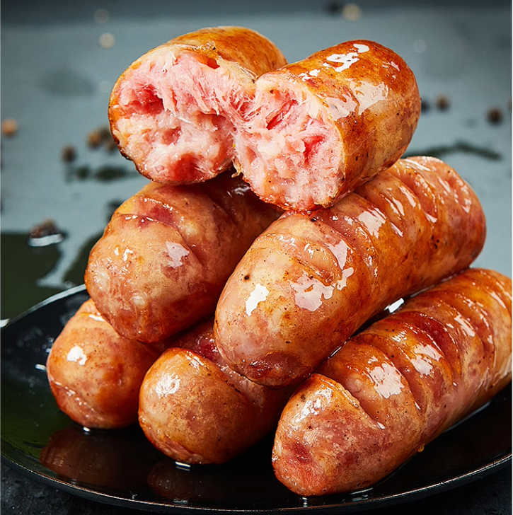 含肉率≥85%，青草家 黑猪肉爆汁烤肠 400g*4盒 新低69元包邮 值值值-买手聚集的地方