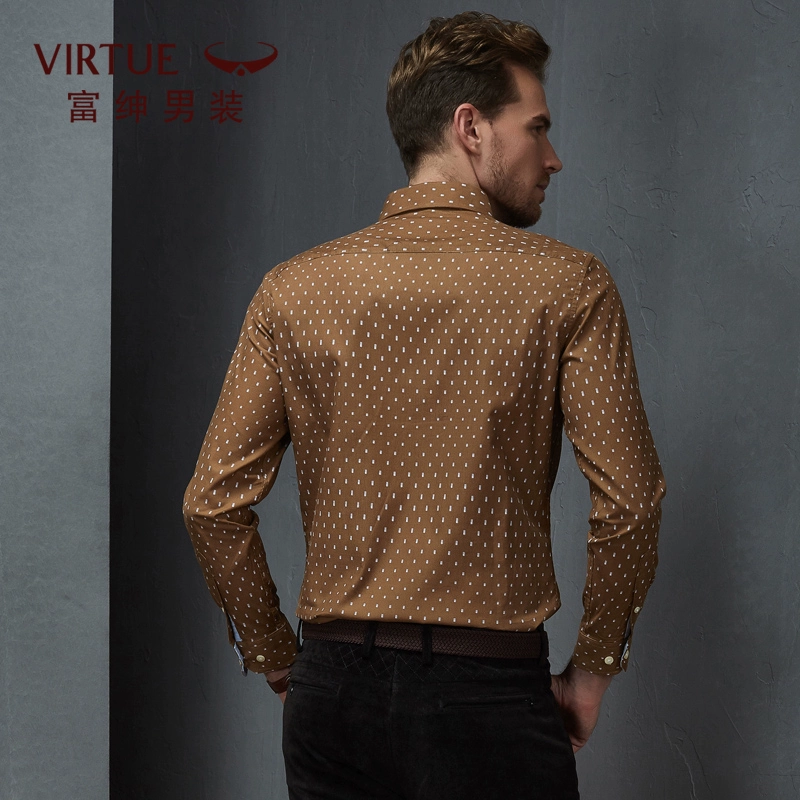 Virtue 富绅 男士时尚修身灯芯绒衬衫 3色 37元包邮 值值值-买手聚集的地方