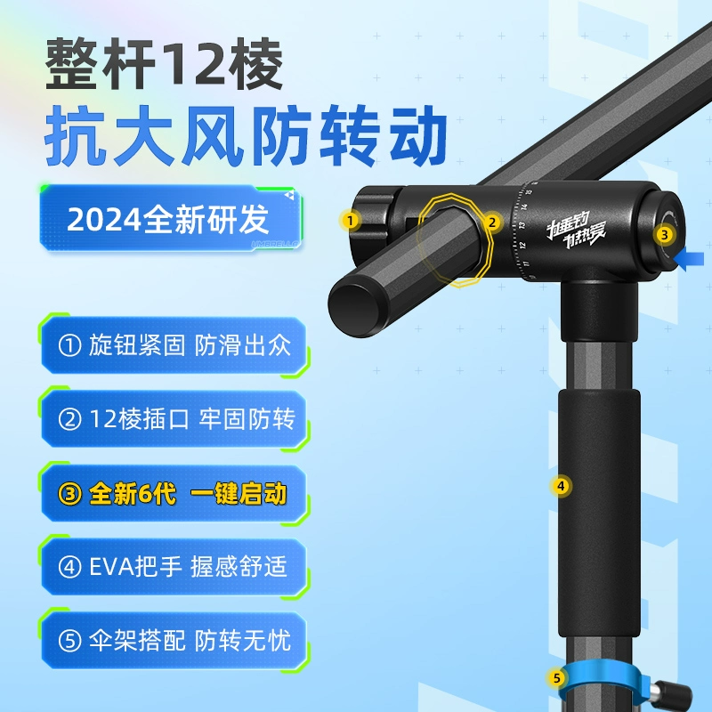 本诺 万向钓鱼伞1.8米 送地插+防风插+伞包 29元包邮起 值值值-买手聚集的地方