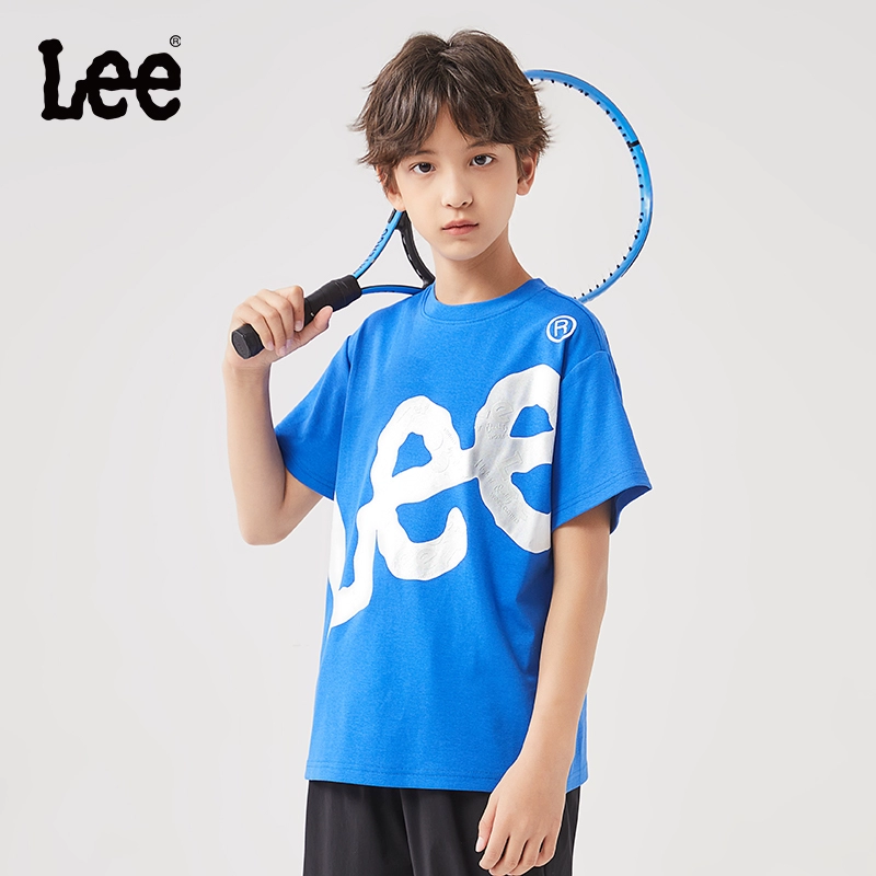 Lee 李牌 儿童大logo纯棉短袖T恤（110-165cm）3色 89元包邮 值值值-买手聚集的地方