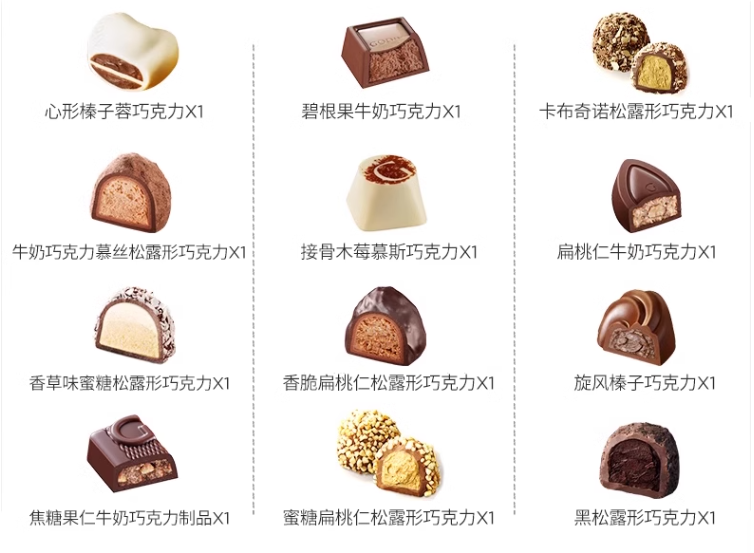 Godiva 歌帝梵 双享经典巧克力礼盒12颗装/150g 赠品牌礼袋 142.1元包税包邮 值值值-买手聚集的地方