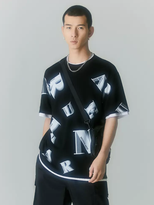 断码清仓，GXG 男士潮流印花纯棉短袖T恤 多款 59元包邮 值值值-买手聚集的地方