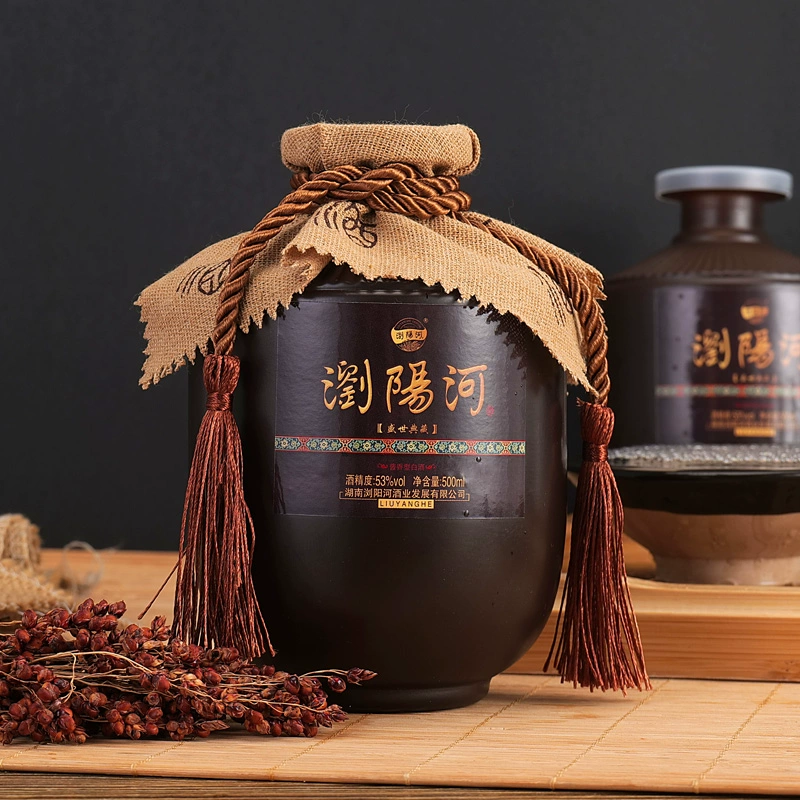 浏阳河 盛世经典 53度酱香型白酒500mL*6瓶 仿皮礼盒装 99元包邮 值值值-买手聚集的地方