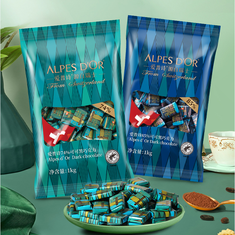 瑞士进口，Alpes d'Or 爱普诗 74%纯可可脂黑巧克力 500g 44.9元包邮 值值值-买手聚集的地方
