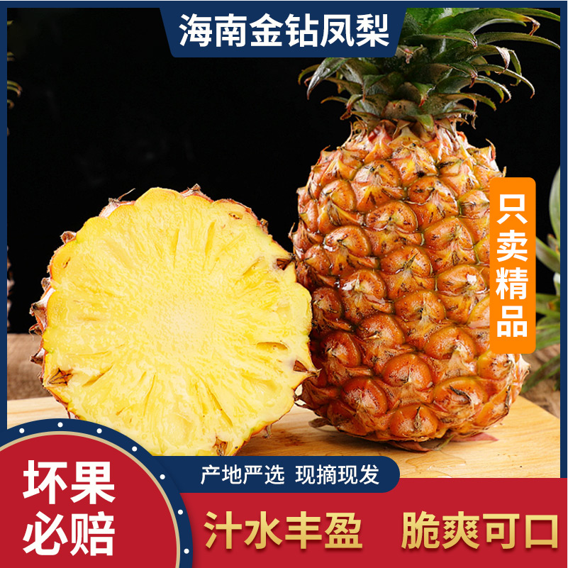 猗浩鲜果园 海南金钻凤梨 5斤 25.9元包邮 值值值-买手聚集的地方