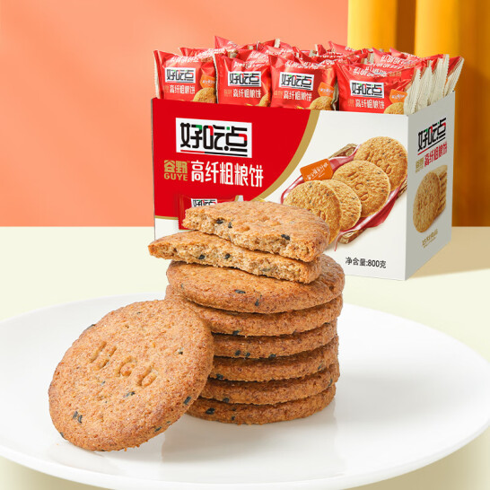 好吃点 高纤维粗粮饼 800g 19.9元包邮 值值值-买手聚集的地方