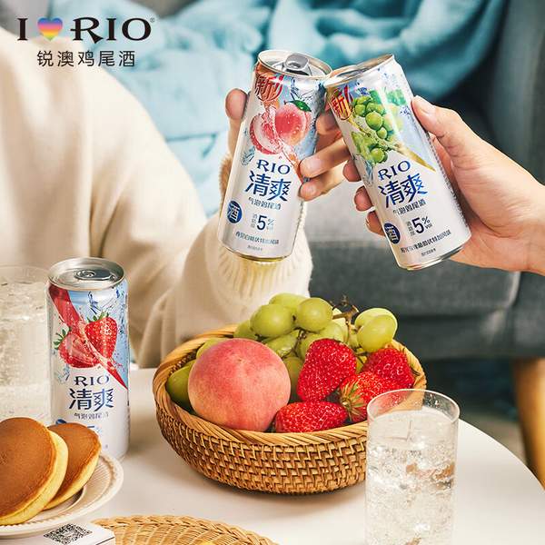 RIO 锐澳 清爽系列 预调鸡尾酒气泡水组合 330ml*6罐（清爽*5+气泡水*1） 25元包邮 值值值-买手聚集的地方