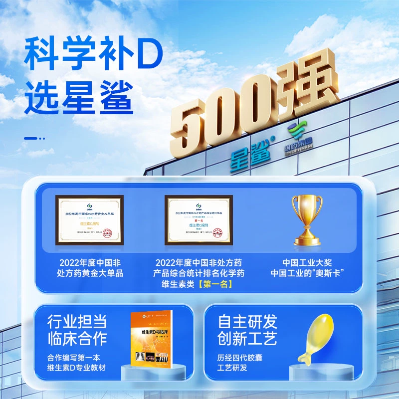 星鲨 婴幼儿/儿童维生素D滴剂软胶囊 400IU/30粒*6件+赠20粒 97元包邮 值值值-买手聚集的地方