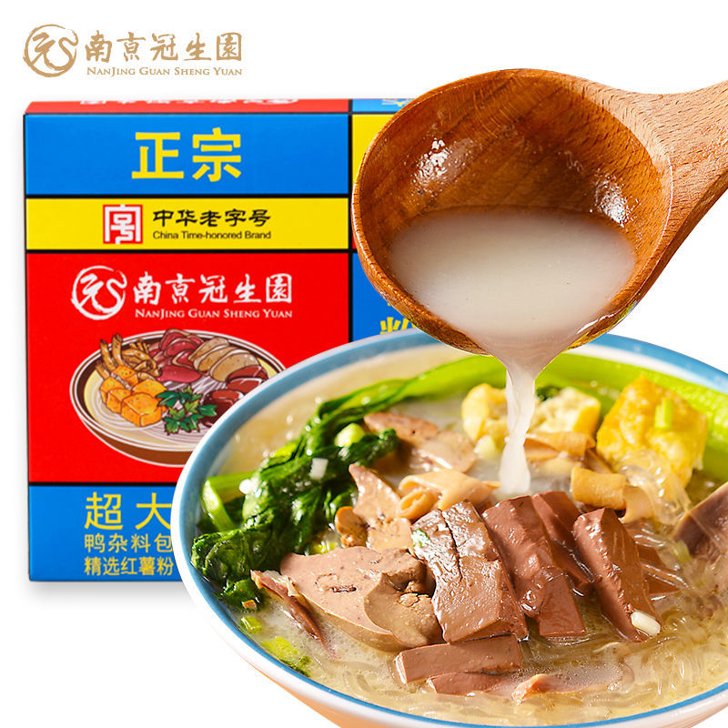 中华老字号，南京冠生园 鸭血粉丝汤 168g*4盒 39.9元包邮 值值值-买手聚集的地方