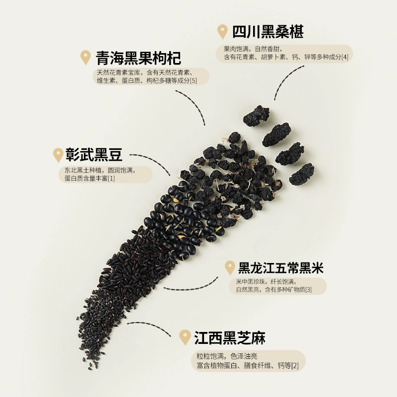燕之坊 五黑桑葚粉 240g/罐 14.9元包邮（需领券） 值值值-买手聚集的地方