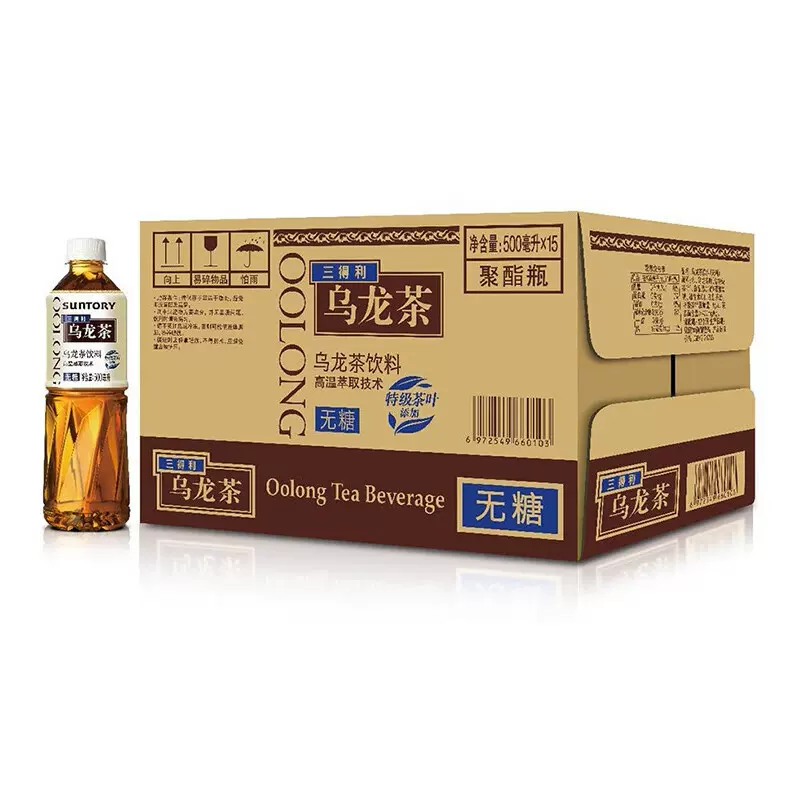 Suntory 三得利 无糖乌龙茶 500ml*15瓶 46.4元包邮（需领券） 值值值-买手聚集的地方