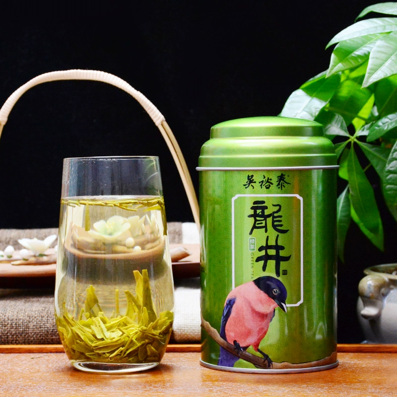 中华老字号，吴裕泰 龙井茶叶绿茶 100g*2罐  赠礼袋+冰川杯 新低108.6元包邮（ 54.3元/罐） 值值值-买手聚集的地方