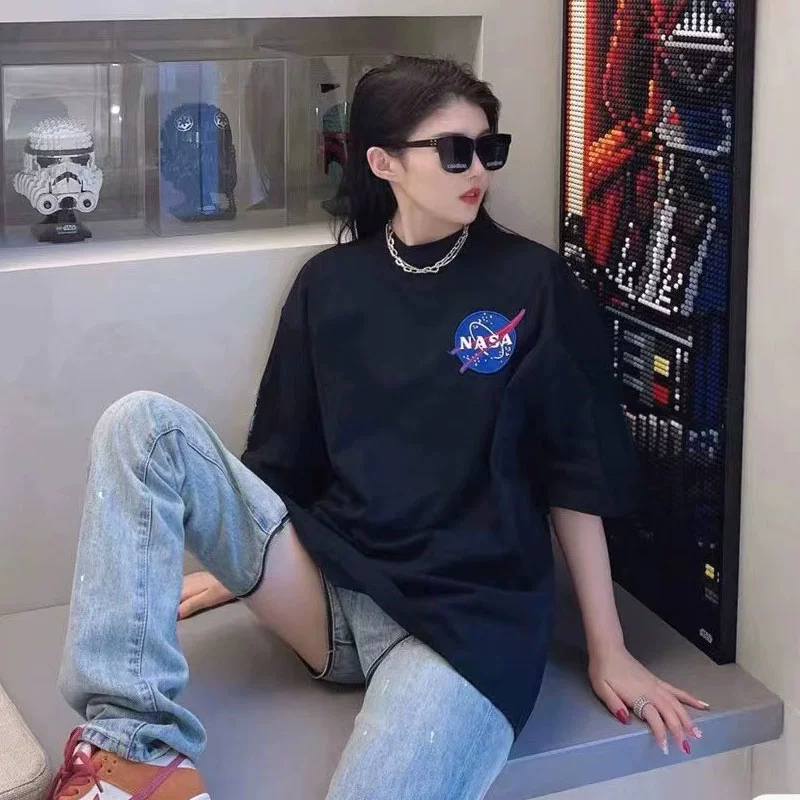 NASA  URBAN联名 男女同款纯棉短袖T恤 4件 多款 新低69.6元包邮（17.4元/件） 值值值-买手聚集的地方