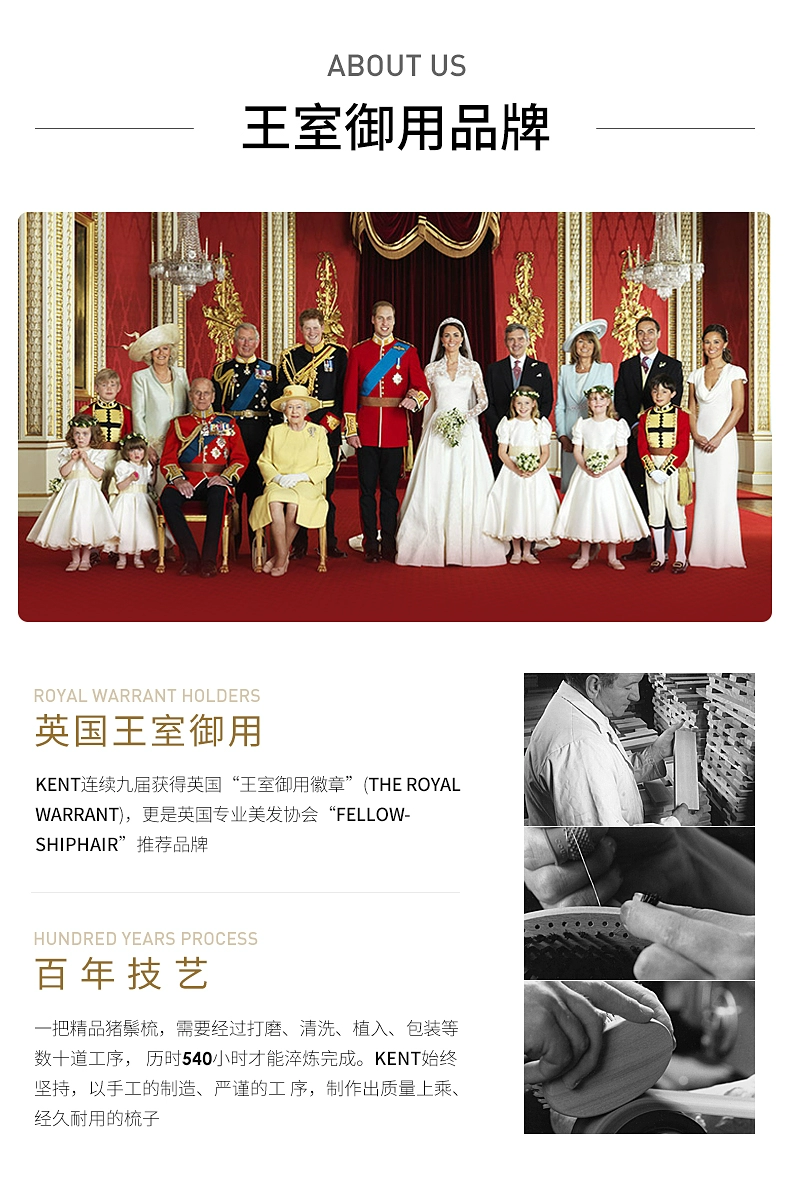 英国王室御用品牌，KENT 肯特 彩色渐变手掌便携按摩梳 2色 49元包邮 值值值-买手聚集的地方