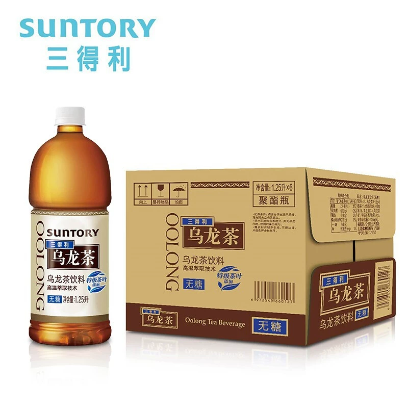 Suntory 三得利 无糖乌龙茶/茉莉乌龙茶 1.25L*6瓶 46元包邮（双重优惠） 值值值-买手聚集的地方
