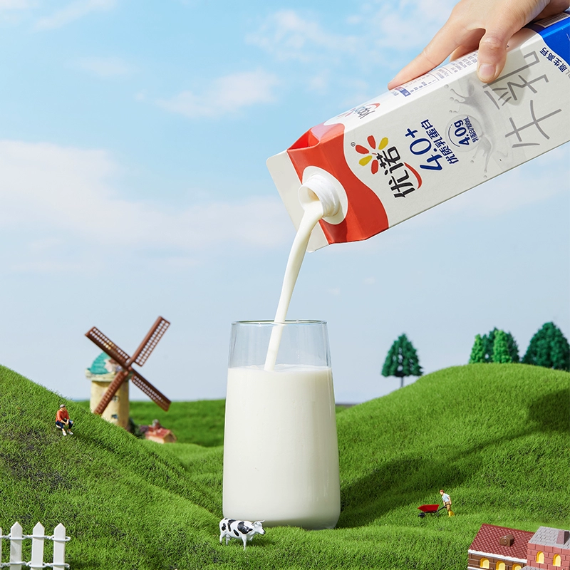 Yoplait优诺 4.0+优质乳蛋白 鲜牛奶 950ml*4盒 70元包邮 值值值-买手聚集的地方