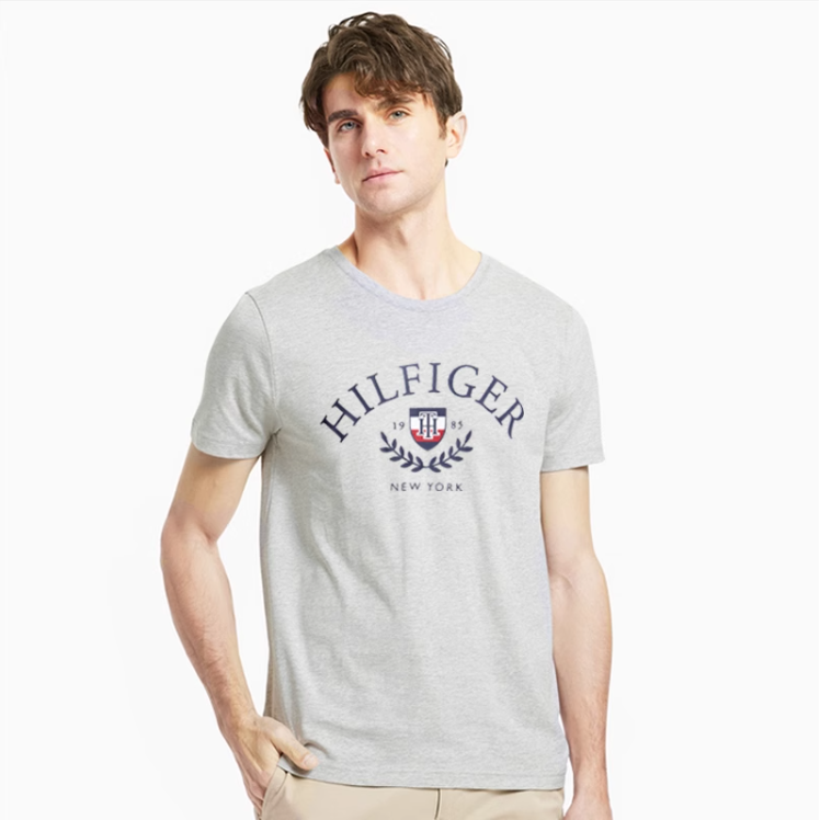 TOMMY HILFIGER 汤米·希尔费格 男士纯棉绣标短袖T恤 多色 新低99元起包邮 值值值-买手聚集的地方