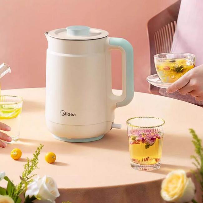 Midea 美的 MK-SH15X1-105 分离壶盖电热水壶 1.5L 59元包邮（1年以换代修） 值值值-买手聚集的地方