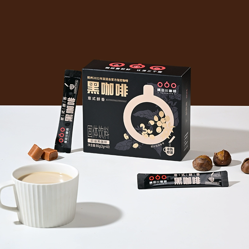 日本进口，TASOGARE 隅田川 意式醇香即溶黑咖啡80g（2g*40条）*2盒 赠咖啡杯 59元包邮 值值值-买手聚集的地方