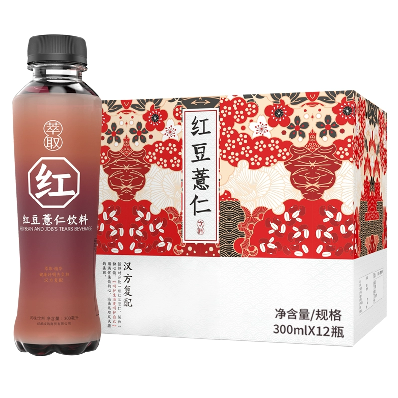 小苏先生 无糖0脂红豆薏米水 300ml*12瓶 新低12.9元包邮 值值值-买手聚集的地方