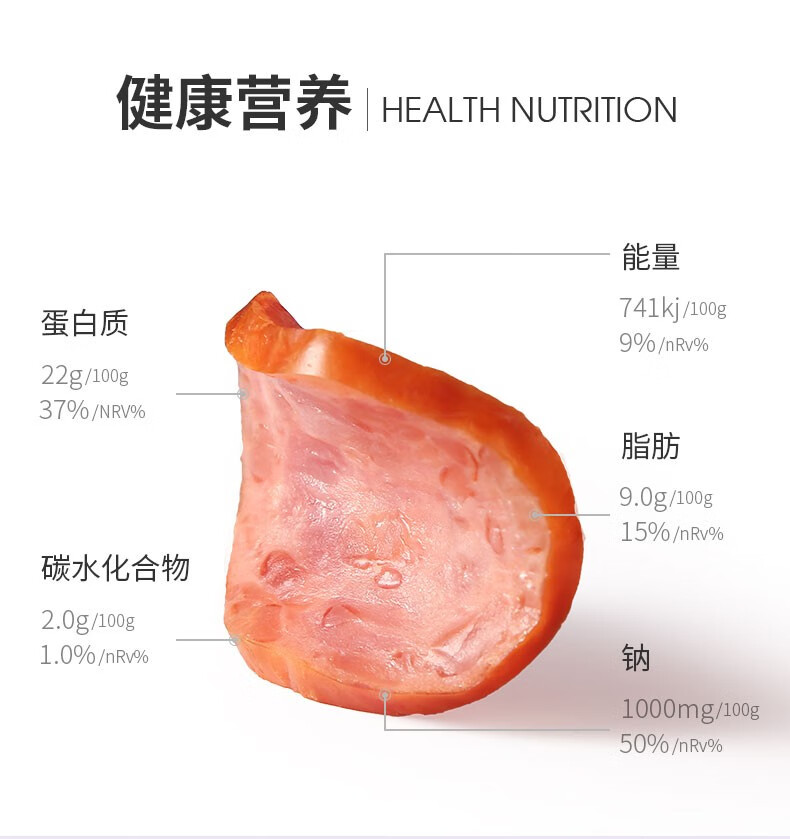 双汇 肘花小火腿 猪肉香肠 85g*5支 24.5元包邮 值值值-买手聚集的地方