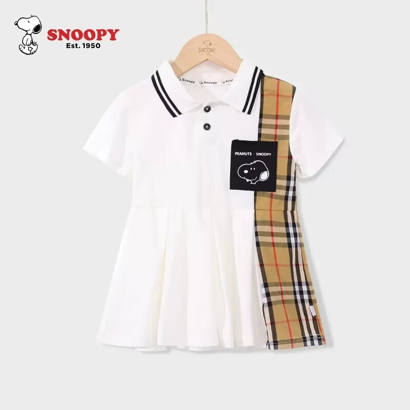 Snoopy 史努比 男童学院风套装（Polo衫+短裤） 49.9元包邮 值值值-买手聚集的地方