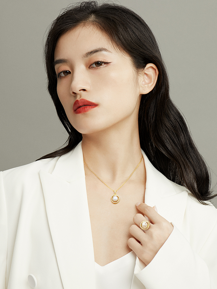 Chow Tai Seng 周大生 埃及遗珠系列 S925银珍珠项链 179元包邮 值值值-买手聚集的地方