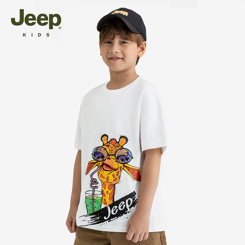 JEEP 2024夏季新款中大童透气宽松短袖T恤 *2件（110~160码）多款 79元包邮（39.5元/件） 值值值-买手聚集的地方
