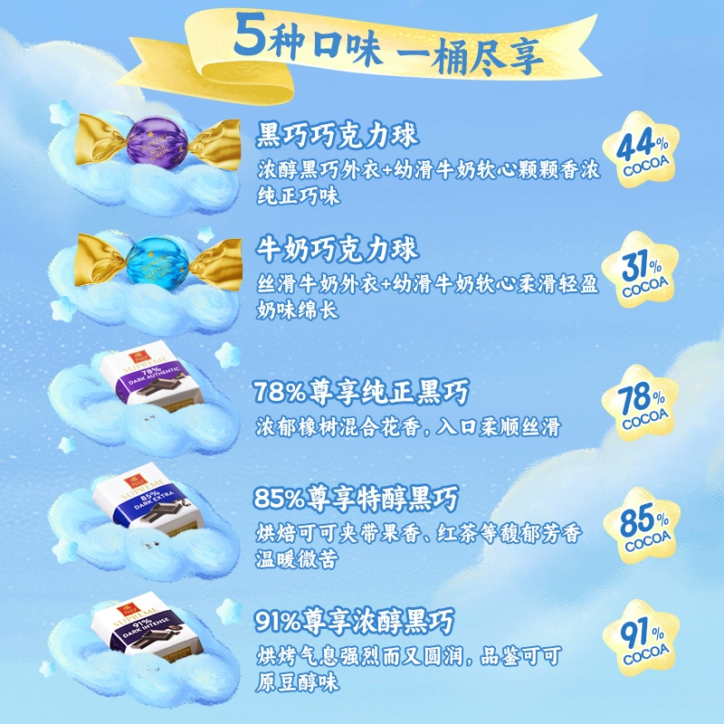 瑞士百年经典巧克力品牌，FREY飞瑞尔 混合巧克力欢聚桶 330g 新低34元包邮 值值值-买手聚集的地方