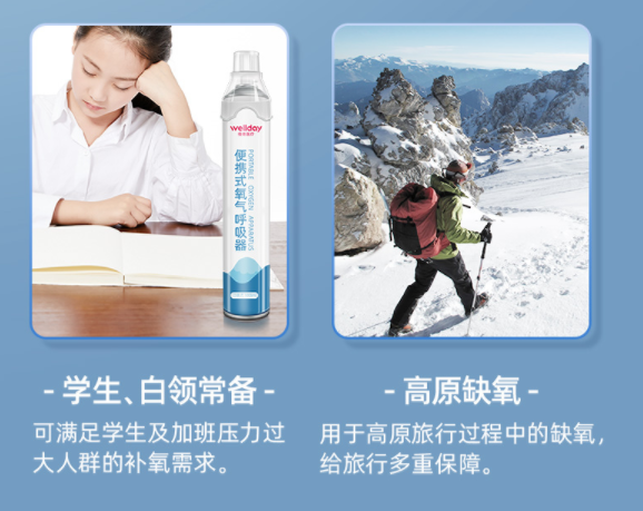 Wellday 维德医疗 便携式家用户外氧气瓶 1L 6.9元包邮 值值值-买手聚集的地方