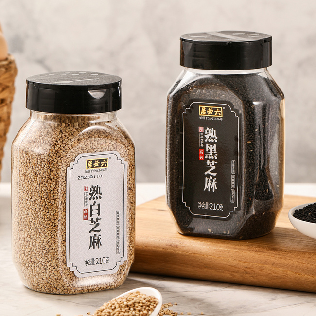 中华老字号 六必居 高钙黑白熟芝麻 210g*2件 19.9元包邮 值值值-买手聚集的地方